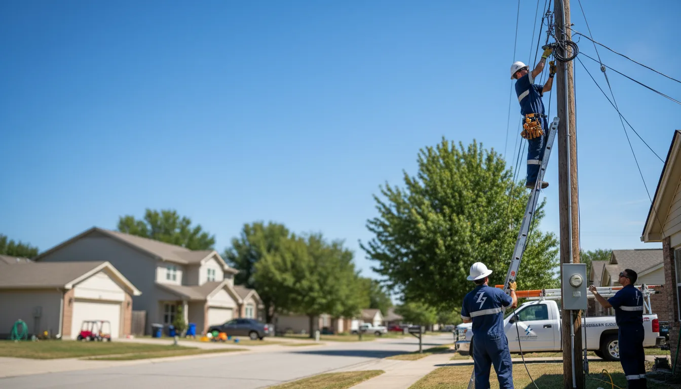 Residential electrician providing installation services in Brocket, ND